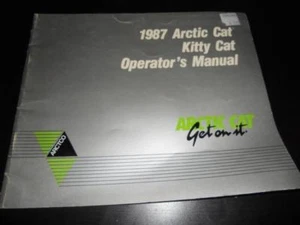 Arctic Cat 1987 Kitty Cat Operators Manual 72pgs - Picture 1 of 1