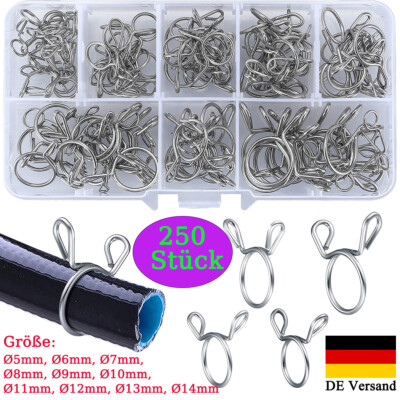 Benzin Schlauch Schellen Zange 115/165tlg Schlauchschellen Set – Für Benzinschläuche 6mm-22mm, Mit Zange, Aus Carbon Steel Schlauch Klemmen Zange