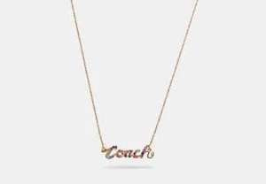 Collar Firma COACH Guión Colores Arco Iris Estilo No. C9471 - Imagen 1 de 2
