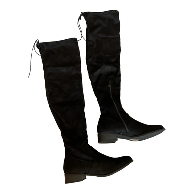 Public Desire Women's Black Over-the-Knee ELLE Boots Size 8  S11 - Image 1 of 4