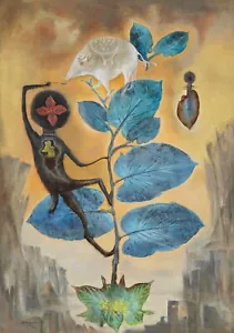 LEONORA CARRINGTON Surrealism Art Poster or Canvas Print "De La Hierba Santa" - Picture 1 of 1
