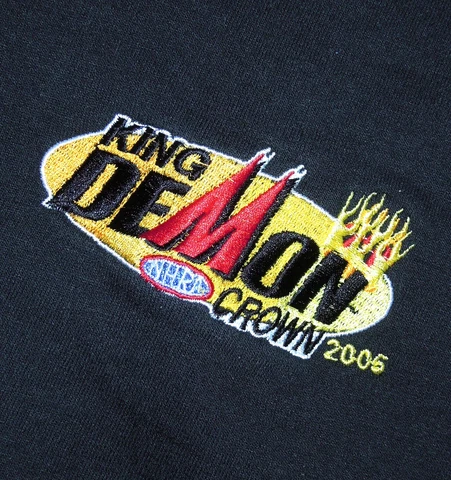 Sweatshirt Vintage Y2K King Demon NHRA Crown 2006 Racing Hot Rod Cars Size XL Cover