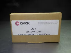 Chick System 5 1040 QwikChange M S.S. Jaw Set 100mmx55mm 5SS1040-10-55 (LOC2190) - Picture 1 of 2