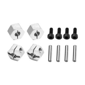 GPM Aluminum Front & Rear Clamp Type Wheel Hub 12mm Silver for 1/16 Mini Maxx - Picture 1 of 2