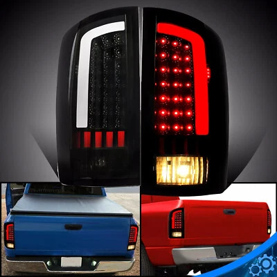 For 2002-2006 Dodge Ram 1500 2003-2006 2500 3500 LED Tail Lights Lamps Smoke - Image 1 of 4
