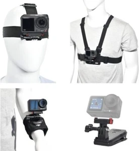 Accessory Kit for DJI Osmo Action: Camera Chest Strap, Camera Head Mount, Camera - Picture 1 of 8