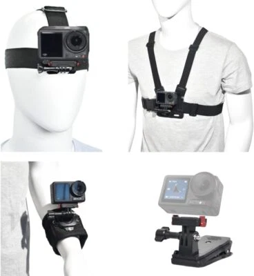 Accessory Kit for DJI Osmo Action: Camera Chest Strap, Camera Head Mount, Camera - Image 1 of 4