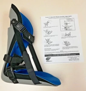 Swede-O Adjustable Plantar Fasciitis Night Splint Brace Medium Blue Thermoskin - Picture 1 of 7