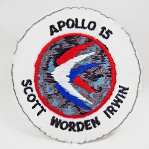 Apolo 15 - 1ª caminata espacial por el espacio profundo - emblema del sitio de aterrizaje lunar - NASA - De colección - Imagen 1 de 6