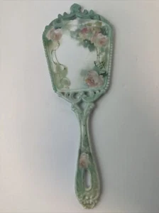 RARE Hand Painted 2008 Vintage Rose Vanity  Hand Mirror - No Glass L4 - Picture 1 of 9