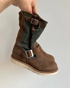 Vintage Red Wing 2980 Suede Brown Boots Shoes - Picture 1 of 14