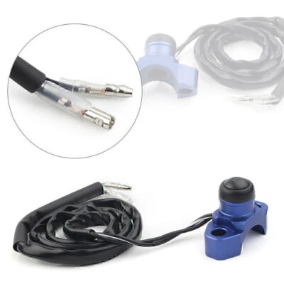Universal CNC Engine Stop Start Switch Button for Most Dirt Bike Quad ATV Blue - Image 1 of 4