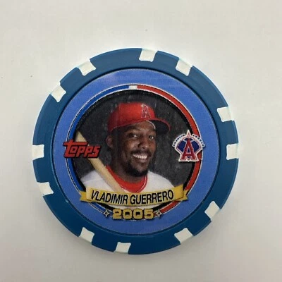 Vladimir Guerrero 2005 Topps Pack Wars Blue Poker Collectors Chip Numbered 18/25 - Image 1 of 2