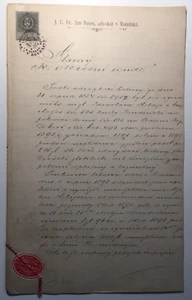 1893 Stempelmarken Österreich Tschechoslowakei Bezirksgericht Korrespond ; 62057 - Bild 1 von 5