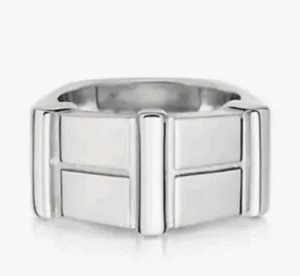 Links Of London Brutbar Sterlingsilber Ring Größe N Brandneu im Karton Brutalist - Bild 1 von 5