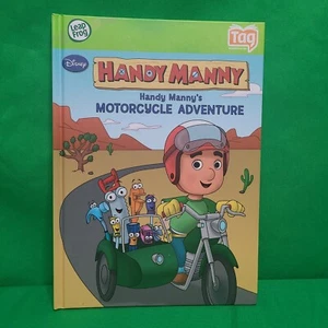 Handy Manny Tag Book Motorcycle Adventure Leapfrog Disney HC - Picture 1 of 6