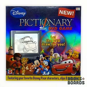 Disney Pictionary DVD Board Game Mattel 2007 Complete - Picture 1 of 5