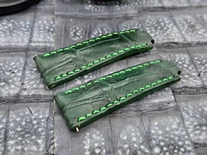 20mm/16mm Exotic Leather Watch Band  Vintage Minimalist Design - Picture 1 of 15