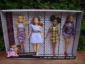 Barbie Fashionistas 4er Pack Modepuppen von Mattel FRL29 (2017) NEU - Bild 1 von 15