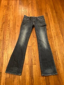 Harley Davidson Jeans Womens Size 6 Tall Color Blue - Picture 1 of 8