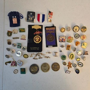 Vintage Lot 50+ Masonic Pins - 3 Coins Tokens - Other Misc - Picture 1 of 7