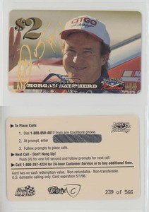 1995 Classic Assets Racing $2 Phone Cards Gold Signature /566 Morgan Shepherd