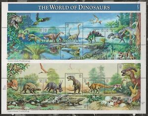 U.S. Scott 3136 sheet of 15 dinosaurs MH