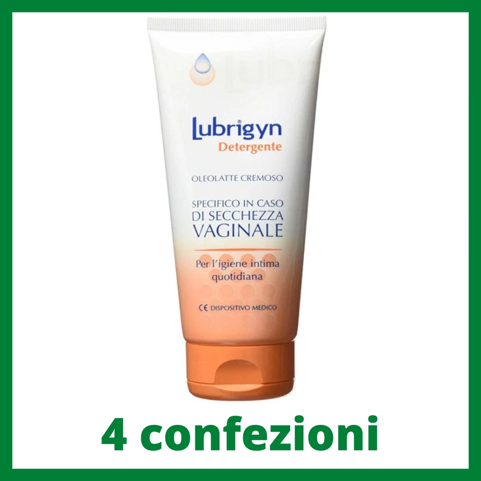 UNIDERM FARMACEUTICI S.R.L. Lubrigyn detergente intimo per secchezza vaginale oleolatte cremoso 4 confezioni
