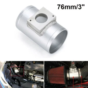 New Air Flow Sensor Mount Air Intake Adapter Tube 76mm 3' Fits for Mitsubishi BI - Picture 1 of 8