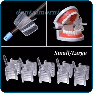 1* Dental Silicone Bite Block Hole Mouth Opener Occlusal Pad Cheek Retractor S/L - Picture 1 of 14