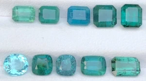 10,20 Karat natürlicher facettierter Schnitt mehrfarbiger Turmalin Edelstein Herkunft Afghanistan - Bild 1 von 12