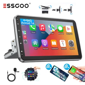 10" Android 14 4+64G Carplay Autoradio GPS NAV RDS BT drehbarer Bildschirm 1 DIN - Bild 1 von 15