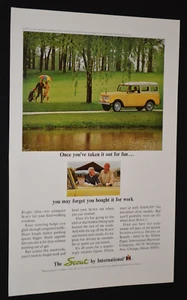 Anuncio impreso International Scout 1964 original vintage 64 amarillo - Imagen 1 de 1