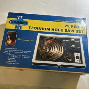 Cummins Industriewerkzeuge Nr. 5055 22 tlg Titan Lochsägen Set SEHR SELTEN NEU - Bild 1 von 3