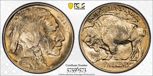 1913 Type 1 Buffalo Nickel 5C PCGS MS 66 - Picture 1 of 6