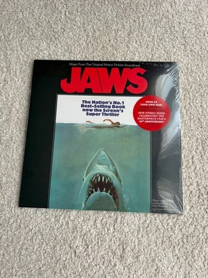 JAWS Shark Infested Water Liquid Filled Vinyl LP OST 50th Anniversary - SEALED - Image 1 of 3