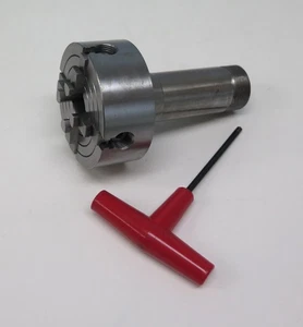 3” 4-Jaw Lathe Chuck with Integral 5C Collet Shank [NEW] - Picture 1 of 3