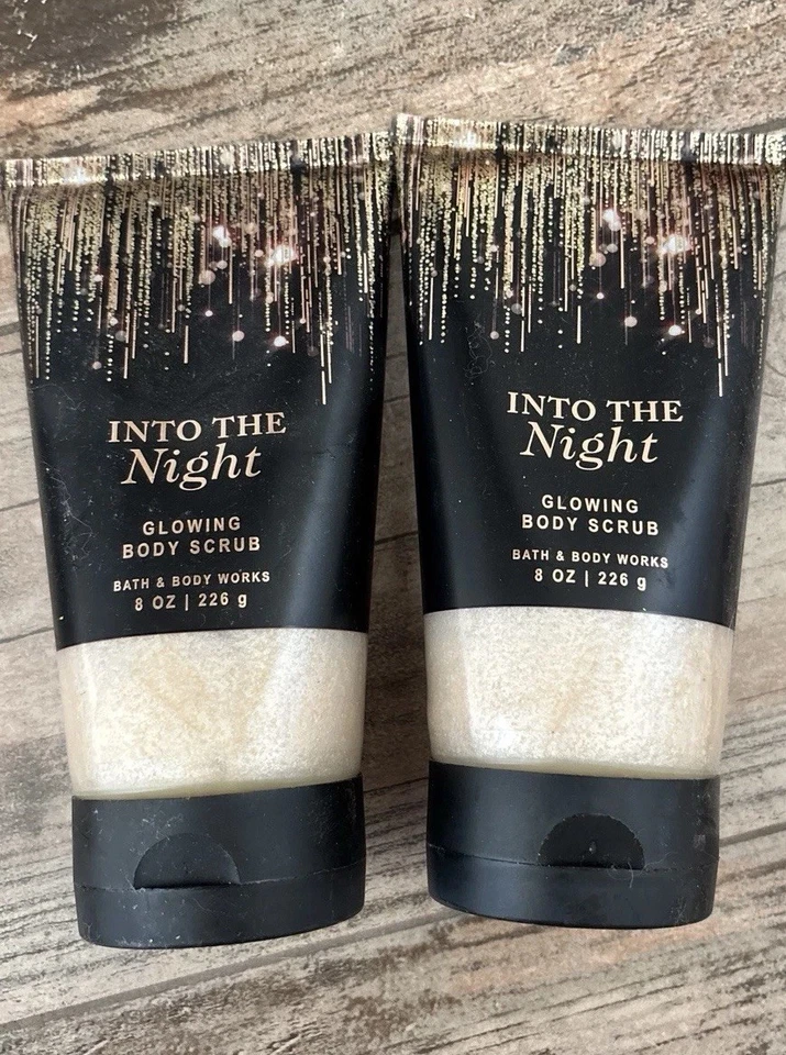 Bath & Body Works INTO THE NIGHT Glowing Body Scrub X2 NEW 8oz each  - Image 1 of 1