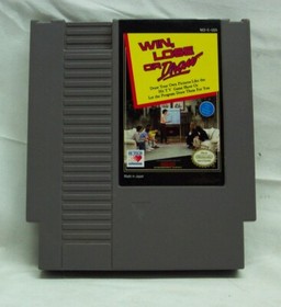 WIN LOSE OR DRAW NES Nintendo GAME Cart Cartridge 1990 AUTHENTIC ORIGINAL