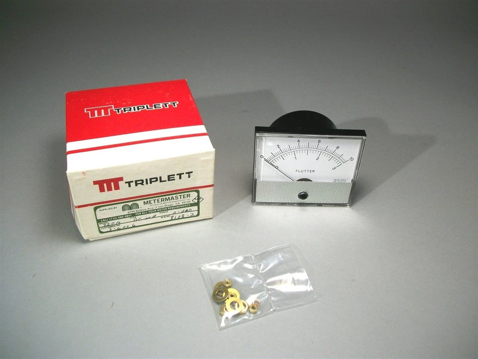 Triplett 320-g Analog Panel Meter 0-750fpm 150v