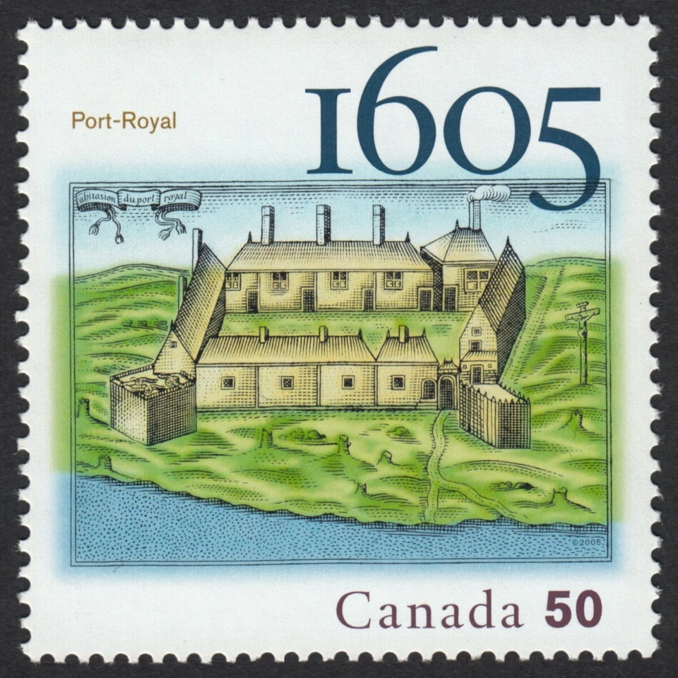 400 Years of FRENCH SETTLEMENT = 2nd stamp of 5 year set = MNH Canada 2005 #2115 Foto 1 de 1