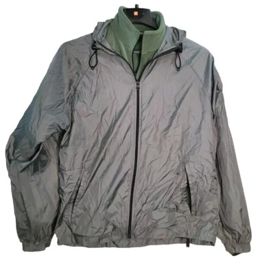 woolrich jacket Fleece Green M Zip Up 2 Pieces Nylon Top - Image 1 of 4