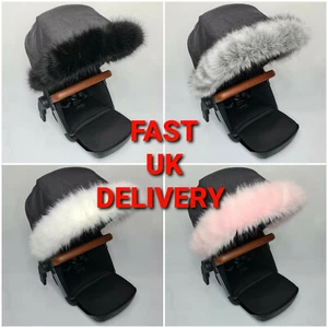 Pram Fur Hood Trim Accessories BABY Pushchair Stroller Buggy Pram Fur FAST UK  - Picture 1 of 69