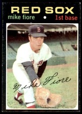 1971 TOPPS MIKE FIORE BOSTON RED SOX #287