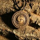 Triple Horn Of Odin Wooden Necklace Pagan Pendant