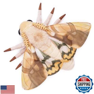 FRANKIEZHOU Realistic Dead Leaf Moth Plush Animal - Yellow 15 Inch,Dead Leaf  - Imagen 1 de 5