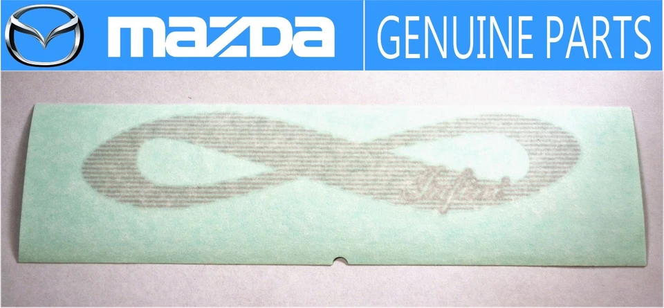 MAZDA подлинный OEM RX-7 FC3S FD3S Efini задняя серебряная наклейка стикер JDM ворота багажника - Изображение 1 из 1