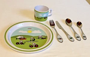 Claas Collection Landtechnik - Kinder Besteck Teller Tasse - Zwilling Solingen - Bild 1 von 6