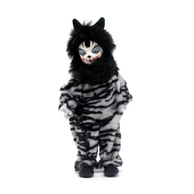 Ceramic Clown Doll 9 inch Vintage Hand Painted Porcelain Cat Figure Model Toy - Image 1 of 4