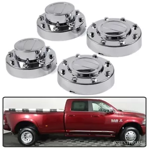 4pcs Wheel Center Cap Fit For 2011-2016 Dodge Ram 3500 1-Ton Dually Alcoa Alloy - Picture 1 of 12